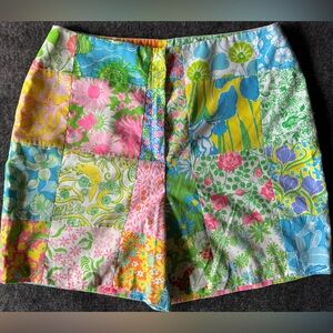 Vintage Lilly Pulitzer “The Lilly” 1960s Patchwork Shorts